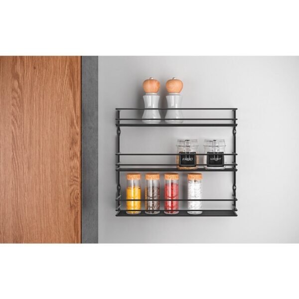 Metaltex Pepito Kruidenrek 3 Etages 36x32x8 cm Zwart - Afbeelding 2