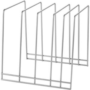 Metaltex Smart Kitchen Bakspullen- en Snijplankhouder 24x25x24 cm Zilver