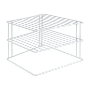 Metaltex Silos Space Bordenrek 2 Etages 25x25x19 cm Wit