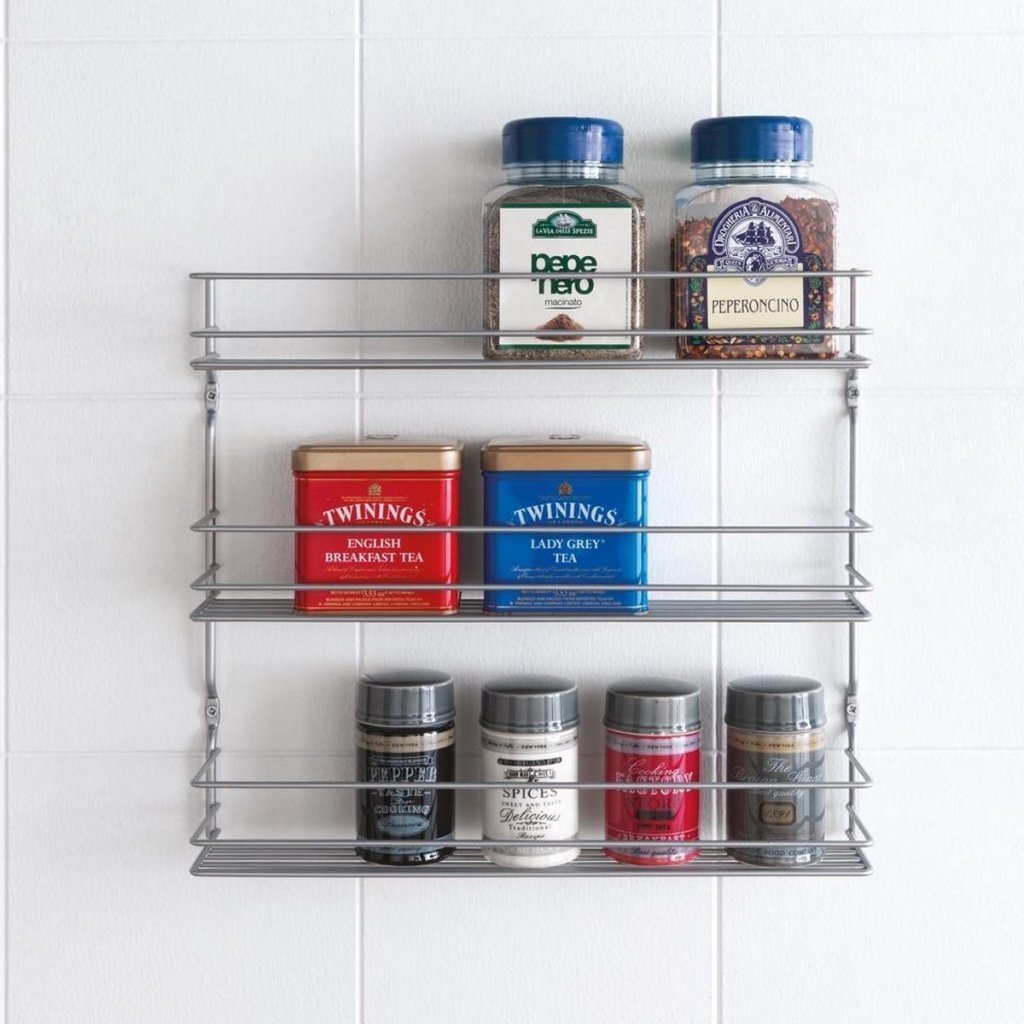 Metaltex Space Saver Smart Kitchen Pepito Kruidenrek 3 Etages 36x32x8 cm Zilver - Afbeelding 2