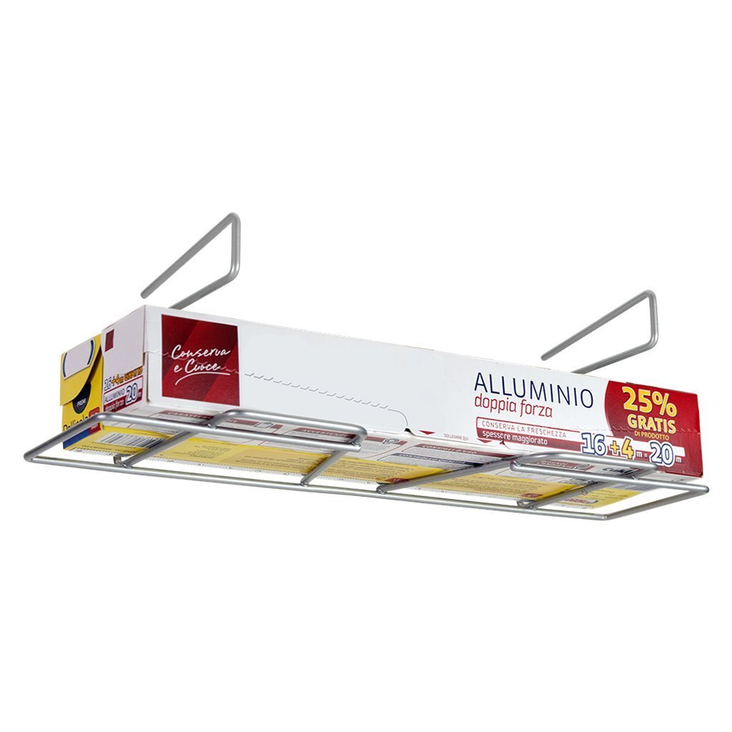 Metaltex Huishoudfoliehouder 33x12x9 cm Zilver - Afbeelding 2