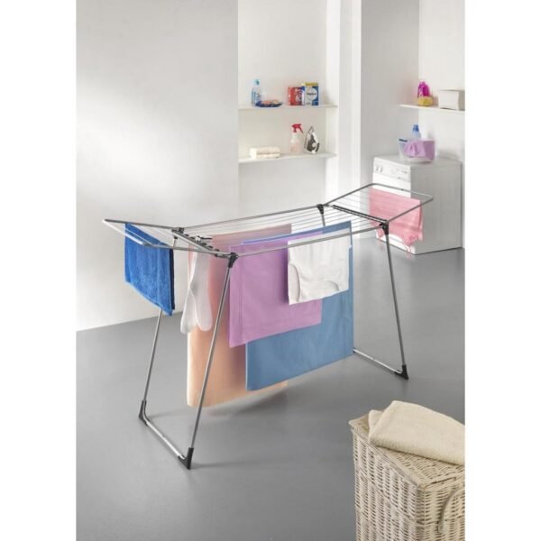 Tomado Hydra Plus Droogrek 18 m Lijn 179x56x105 cm Grijs/Zwart - Afbeelding 3