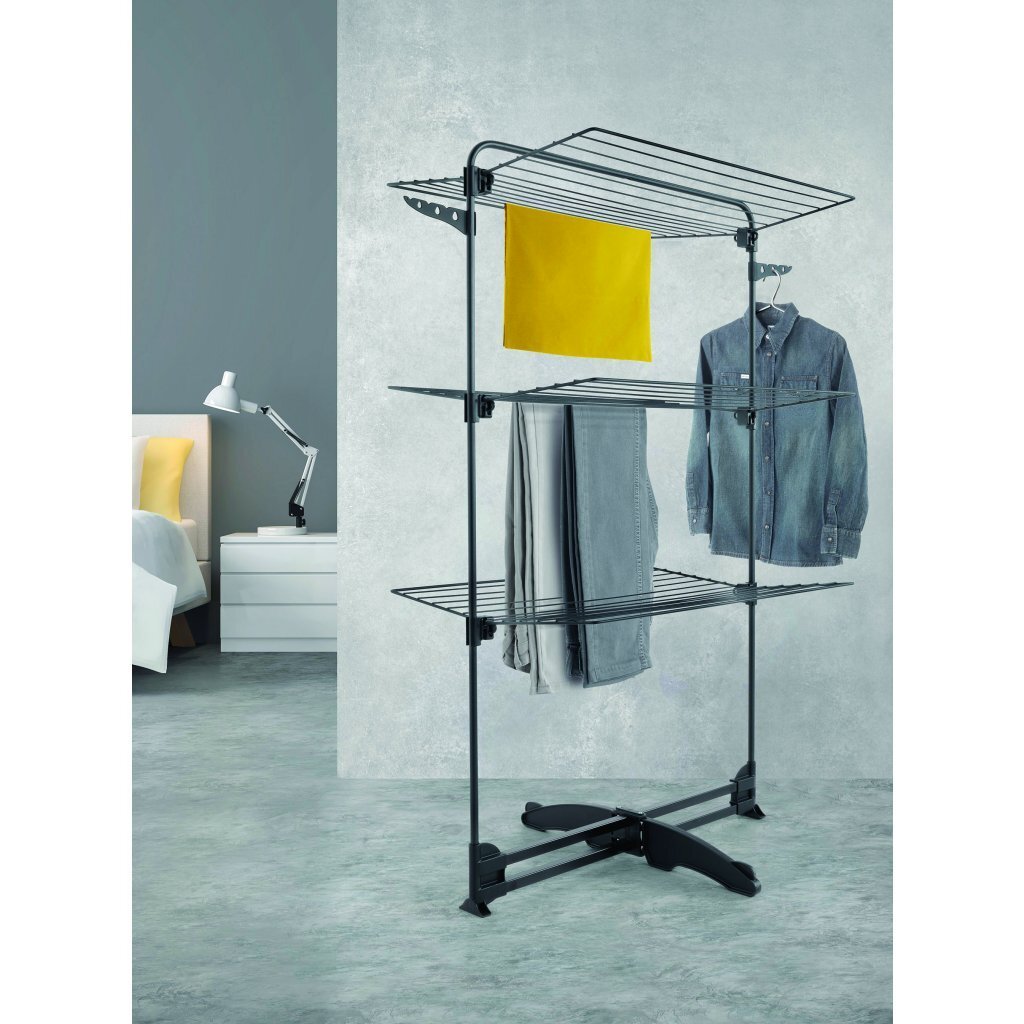 Metaltex Storm Droogtoren 34 m Drooglengte Zwart - Afbeelding 3