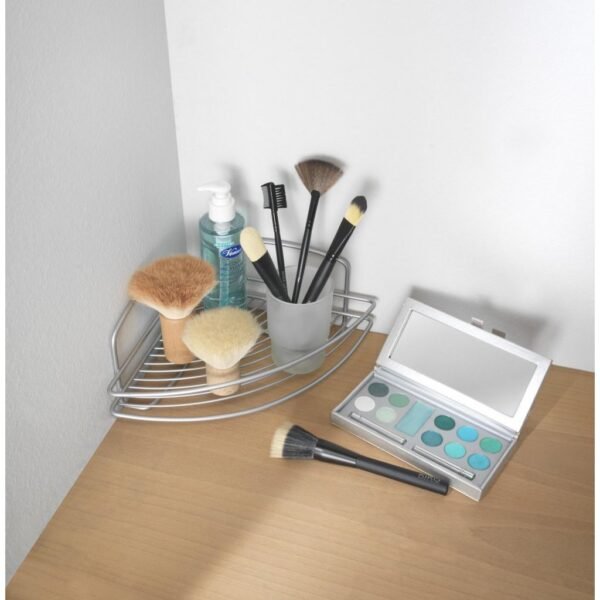 Metaltex Onda Badkamerrek 22x22x11 cm Zilver - Afbeelding 2