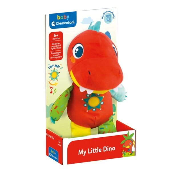 Clementoni Baby My Little Dino Knuffel + Geluid - Afbeelding 4