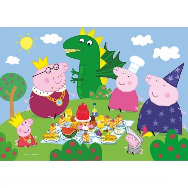 Clementoni Supercolor Puzzel Peppa Pig 2x20 Stukjes - Afbeelding 2