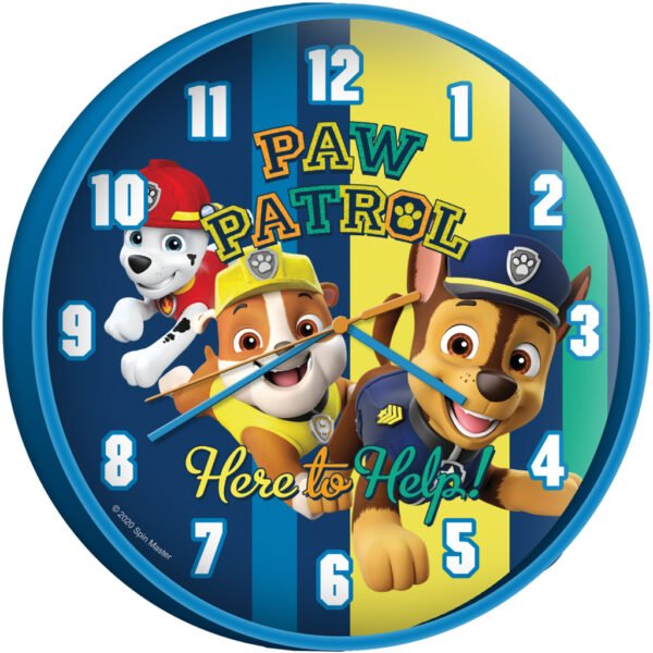 Paw Patrol Wandklok 25 cm Blauw - Afbeelding 2