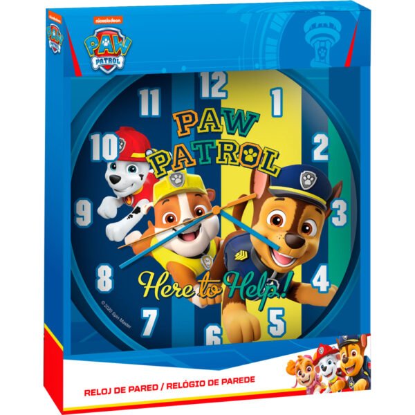 Paw Patrol Wandklok 25 cm Blauw - Afbeelding 3