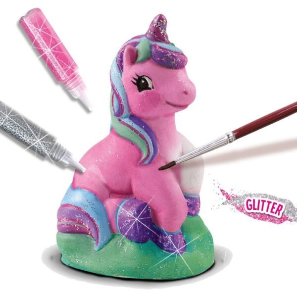 SES Creative Gips Gieten en Schilderen Glitter Unicorn - Afbeelding 2