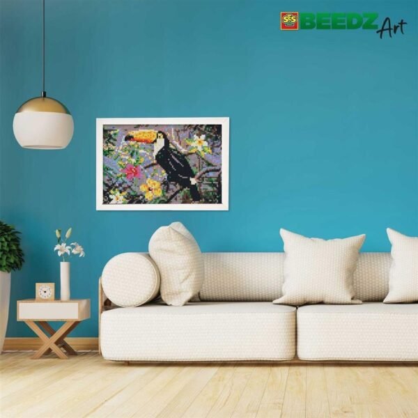 SES Creative Beedz Art Strijkkralen Toekan 30x45.5 cm 7000 Stuks - Afbeelding 4