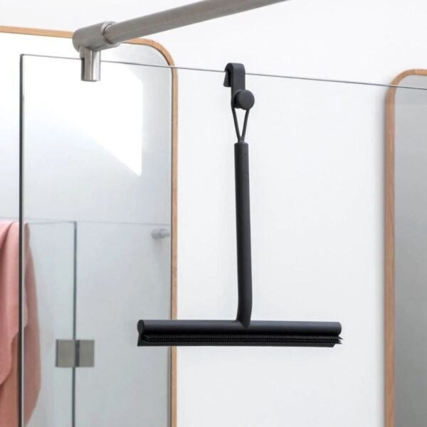 Brabantia ReNew Douchewisser met Deurhaak Zwart - Afbeelding 2