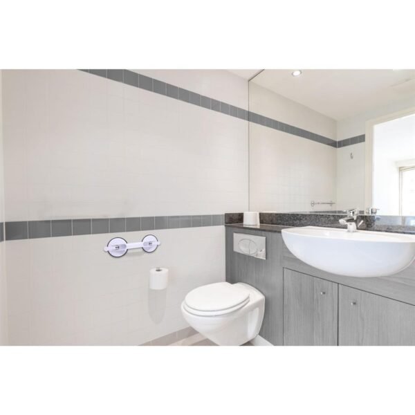 Vivamore Handgreep met Zuignappen 33x12.5x7.5 cm Wit - Afbeelding 2