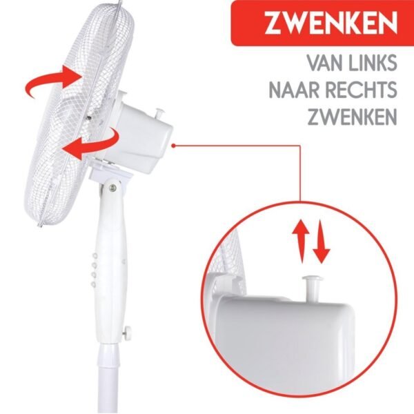 Alpina Statiefventilator 40 cm Wit - Afbeelding 4