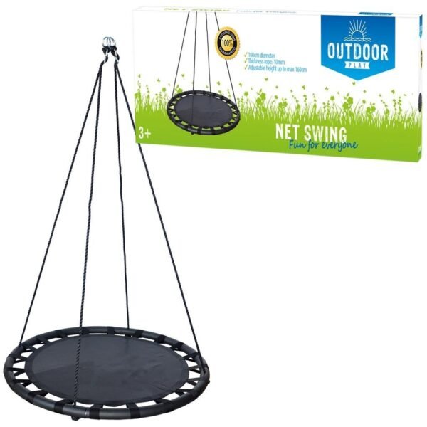 Outdoor Play Schommelmat 100 cm Zwart - Afbeelding 2