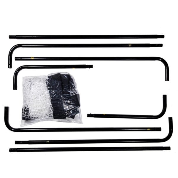 SportX Metalen Voetbaldoel 182x60x122 cm Zwart - Afbeelding 2