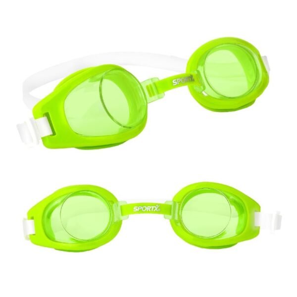 SportX Junior Zwembril 3 Sterren Groen/Blauw/Oranje Assorti - Afbeelding 2