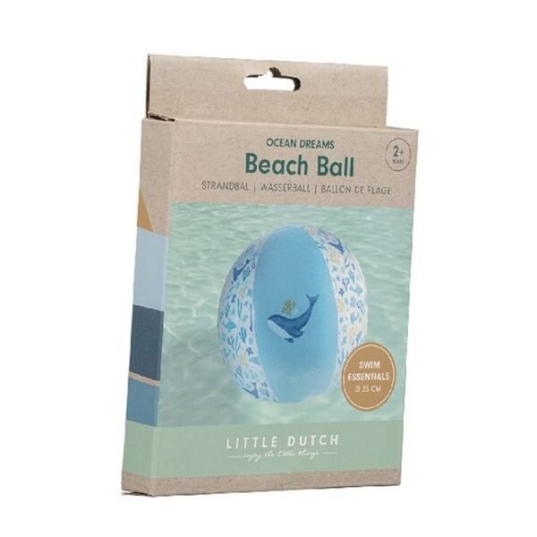 Little Dutch Ocean Dreams Strandbal 35 cm Blauw - Afbeelding 2