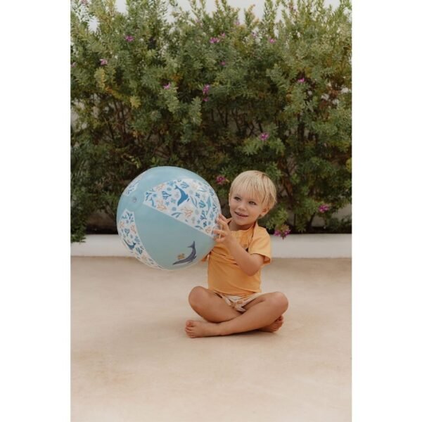 Little Dutch Ocean Dreams Strandbal 35 cm Blauw - Afbeelding 4