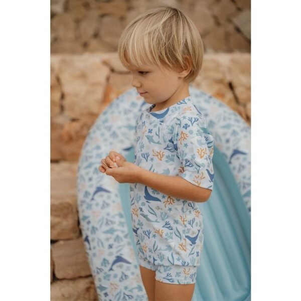 Little Dutch Ocean Dreams Opblaasboot 100x67 cm Blauw - Afbeelding 4