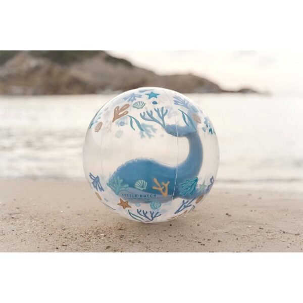 Little Dutch Ocean Dreams 3D Strandbal Walvis 35 cm - Afbeelding 3