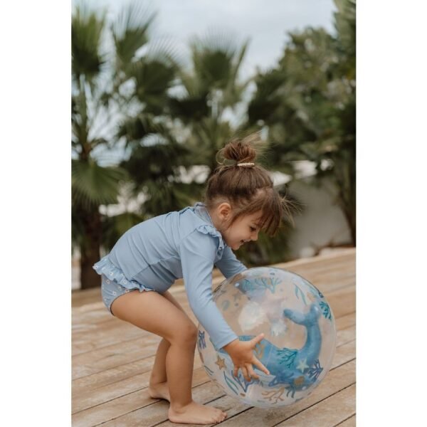 Little Dutch Ocean Dreams 3D Strandbal Walvis 35 cm - Afbeelding 4
