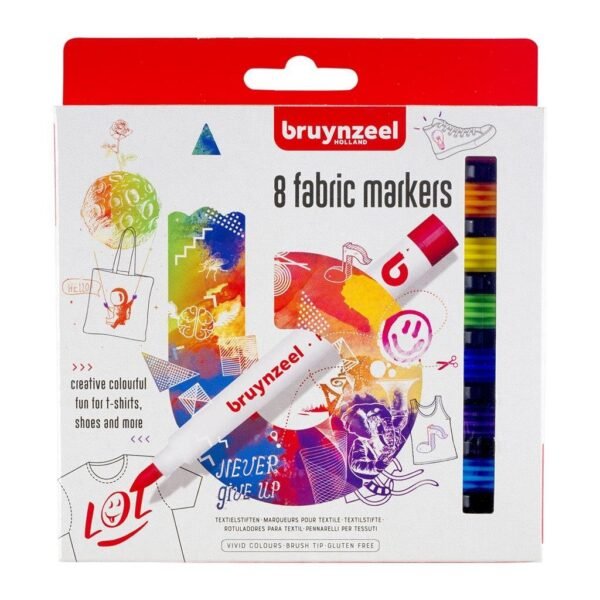 Bruynzeel Textiel Stiften 8 Stuks - Afbeelding 2
