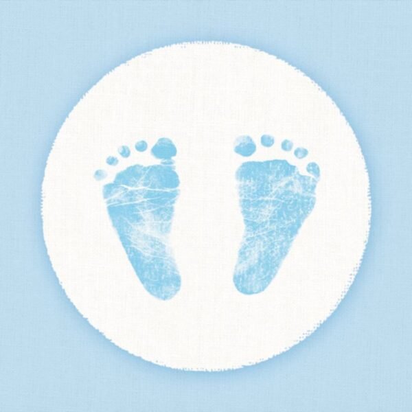 Ambiente Servetten Baby Voetjes Jongen 33x33 cm