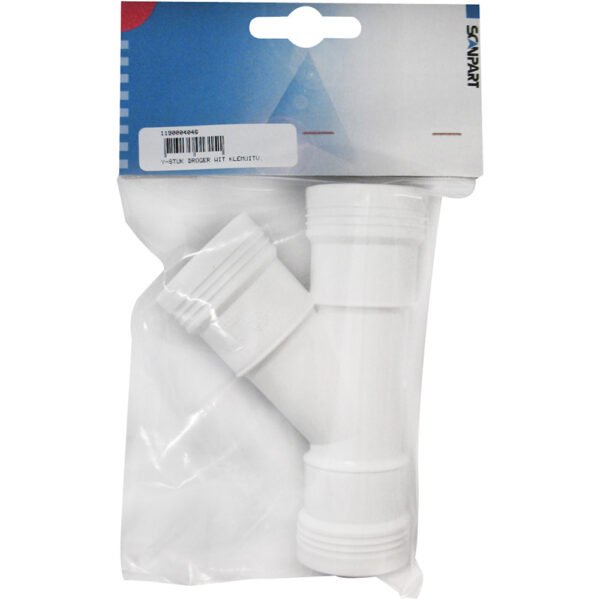 Scanpart 1190004046 Y-stuk Droger Wit Klemuitvoering - Afbeelding 2