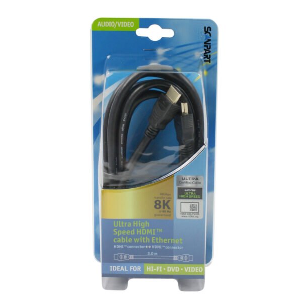 Scanpart Hdmi Kabel U.h. Speed 2.1 3,0m - Afbeelding 2