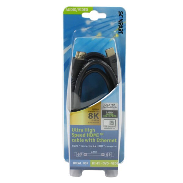 Scanpart Hdmi Kabel U.h. Speed 2.1 2,0m - Afbeelding 2