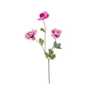 Kunstbloem Klaproos 70 cm Fuchsia
