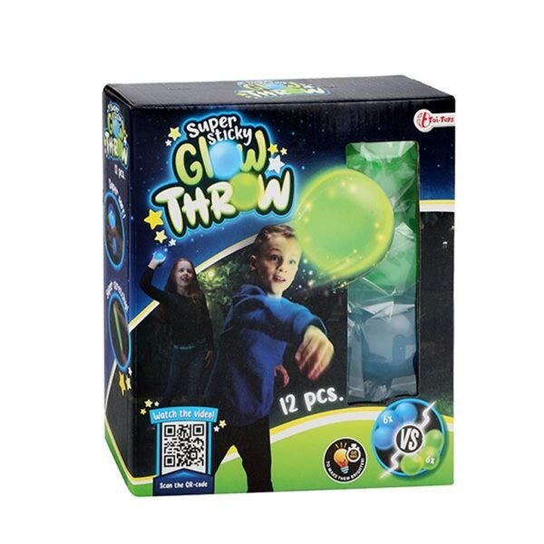 Toi-Toys Glow Throw Glow In The Dark Ballen 12 Stuks - Afbeelding 8