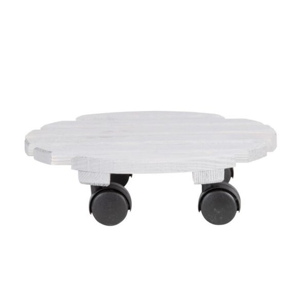 Esschert Design Houten Planttrolley 28.4 cm Grijs - Afbeelding 3