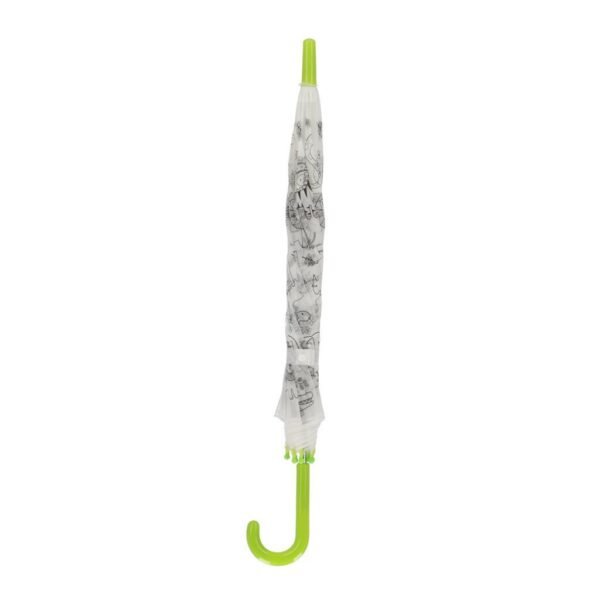 Inkleurparaplu Jungledieren + 9 Stiften - Afbeelding 2