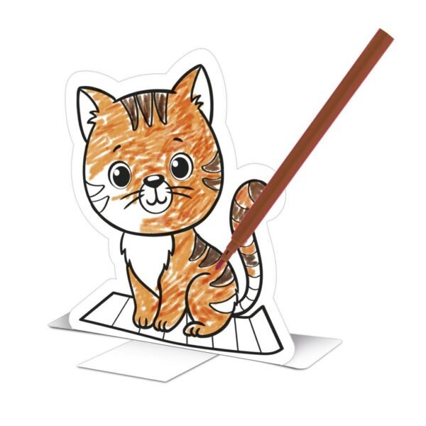 Basic Craft PushOut Prikkaart Dieren - Afbeelding 2