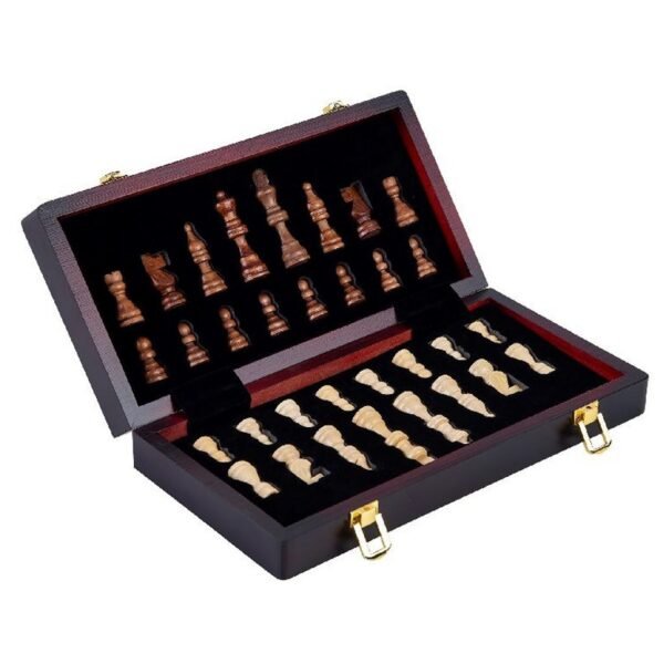 Houten Opklapbaar Schaakspel 38.5x38.5x5.8 cm - Afbeelding 2