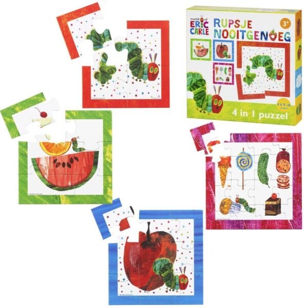 Bambolino Toys Rupsje Nooitgenoeg 4in1 Puzzel 4-16 Stukjes - Afbeelding 2