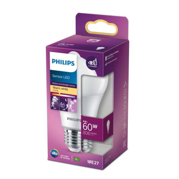 Philips Led Sensor Fr Nd 60w E27 - Afbeelding 2