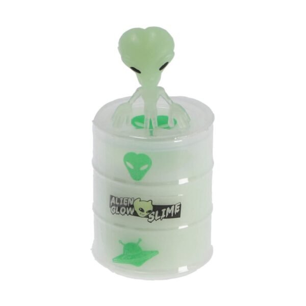 Glow N Fun Olievat met Glow In The Dark Slijm + Alien - Afbeelding 4