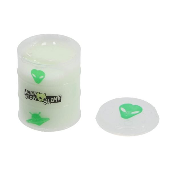 Glow N Fun Olievat met Glow In The Dark Slijm + Alien - Afbeelding 5