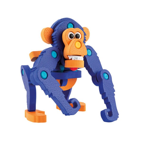 Toi-toys Knutselpuzzel Aap Junior 25,8 Cm Blauw 59-delig - Afbeelding 3