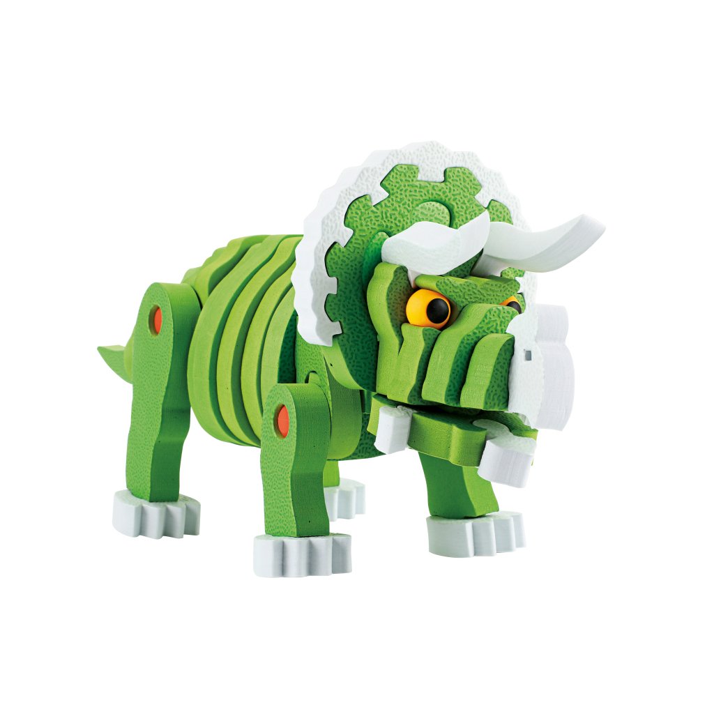 Toi-toys Knutselpuzzel Tricera Junior 25,8 Cm Groen 59-delig - Afbeelding 3