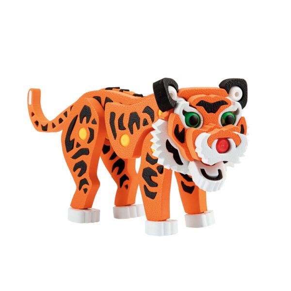 Toi-toys 3D Puzzel Tijger Junior 31,5 Cm Foam Oranje 121-Delig - Afbeelding 3