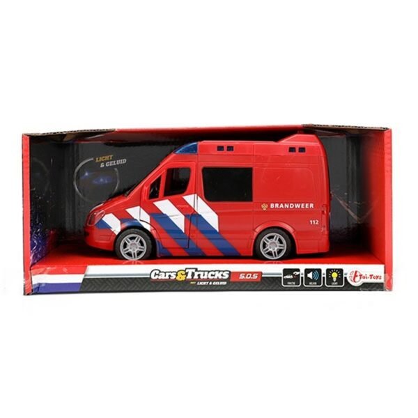 Toi-Toys Cars & Trucks Brandweerwagen + Licht + Geluid - Afbeelding 2