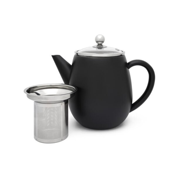 Bredemeijer Duet Eva Theepot 1.1L Zwart/Glas - Afbeelding 2