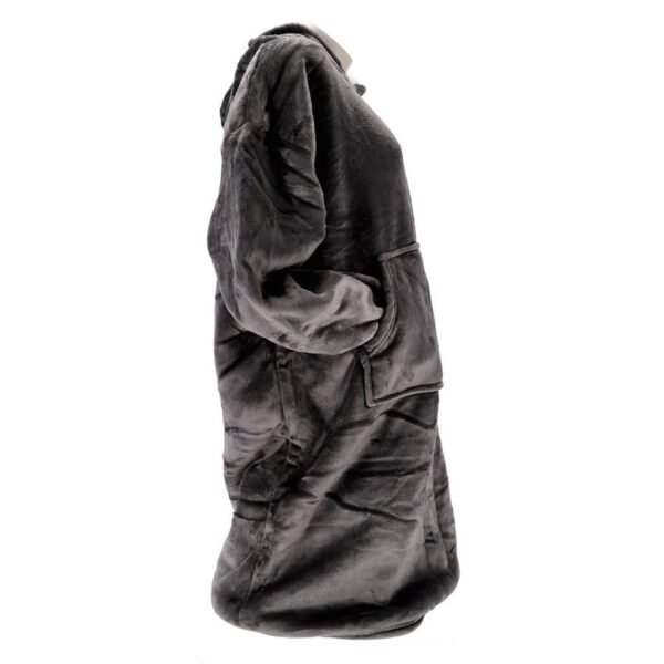 Hoodie Plaid Sherry 70x110 cm Charcoal Grey - Afbeelding 3