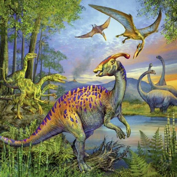 Ravensburger 3 Dinosauriërs Puzzels 3x49 Stukjes - Afbeelding 2