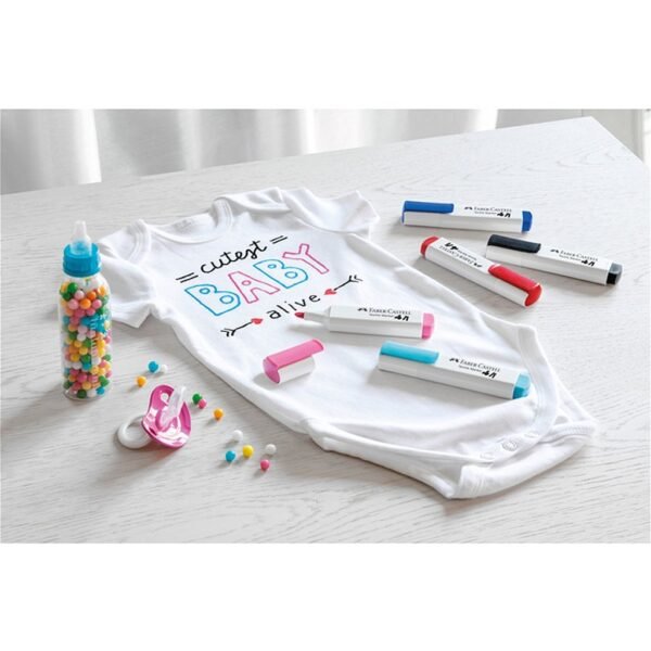 Faber Castell FC-159530 Textielmarkers Baby 5 Stuks - Afbeelding 2