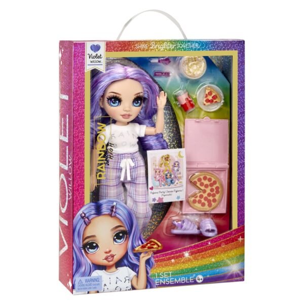 Rainbow High Junior High PJ Party Fashion Violet - Afbeelding 6