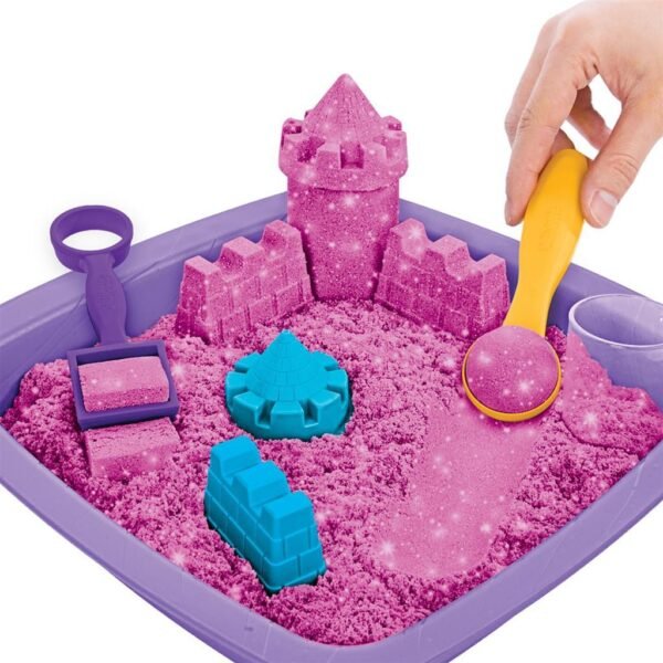 Kinetic Sand Sparkling Sandcastle Speelset Roze - Afbeelding 4